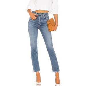 AGOLDE high rise riley crop jean